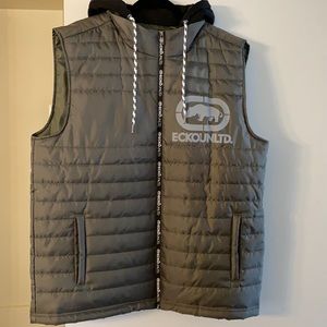 Ecko Unlimited Insulated Vest Hoodie Green